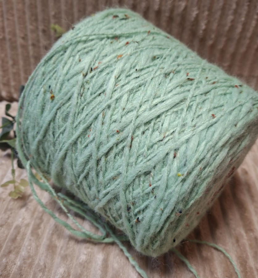 Pusvilnės siūlai – tvido efektas (100 g)