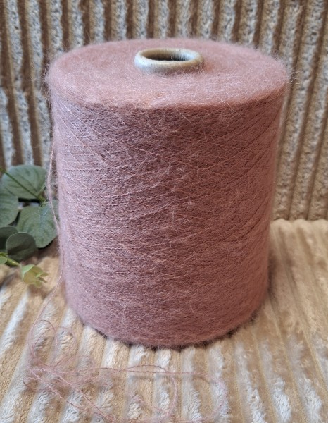 Siūlai su alpaka – sendintos rožės spalvos (100 g)