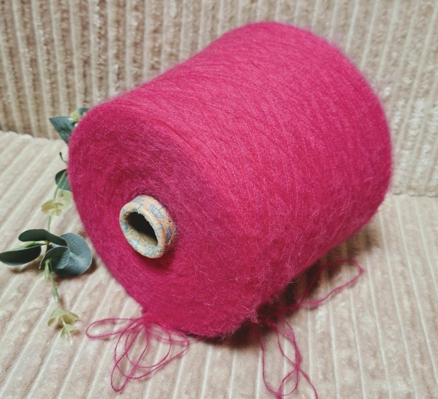 Siūlai su alpaka – fuksijos spalvos (100 g)