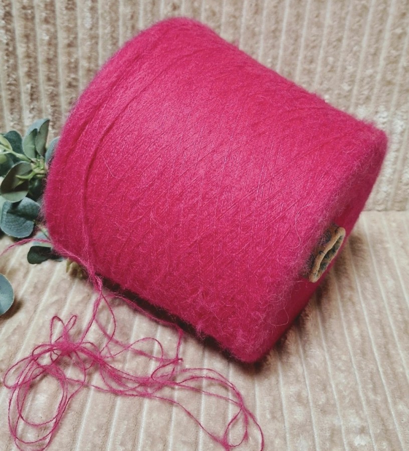 Siūlai su alpaka – fuksijos spalvos (100 g)
