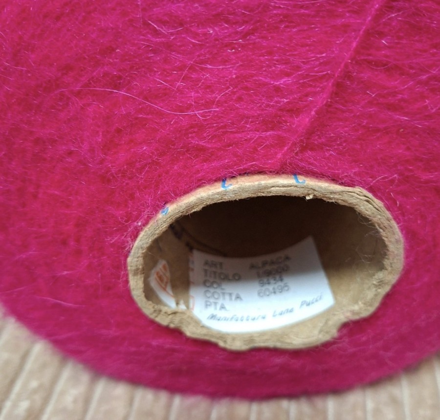 Siūlai su alpaka – fuksijos spalvos (100 g)