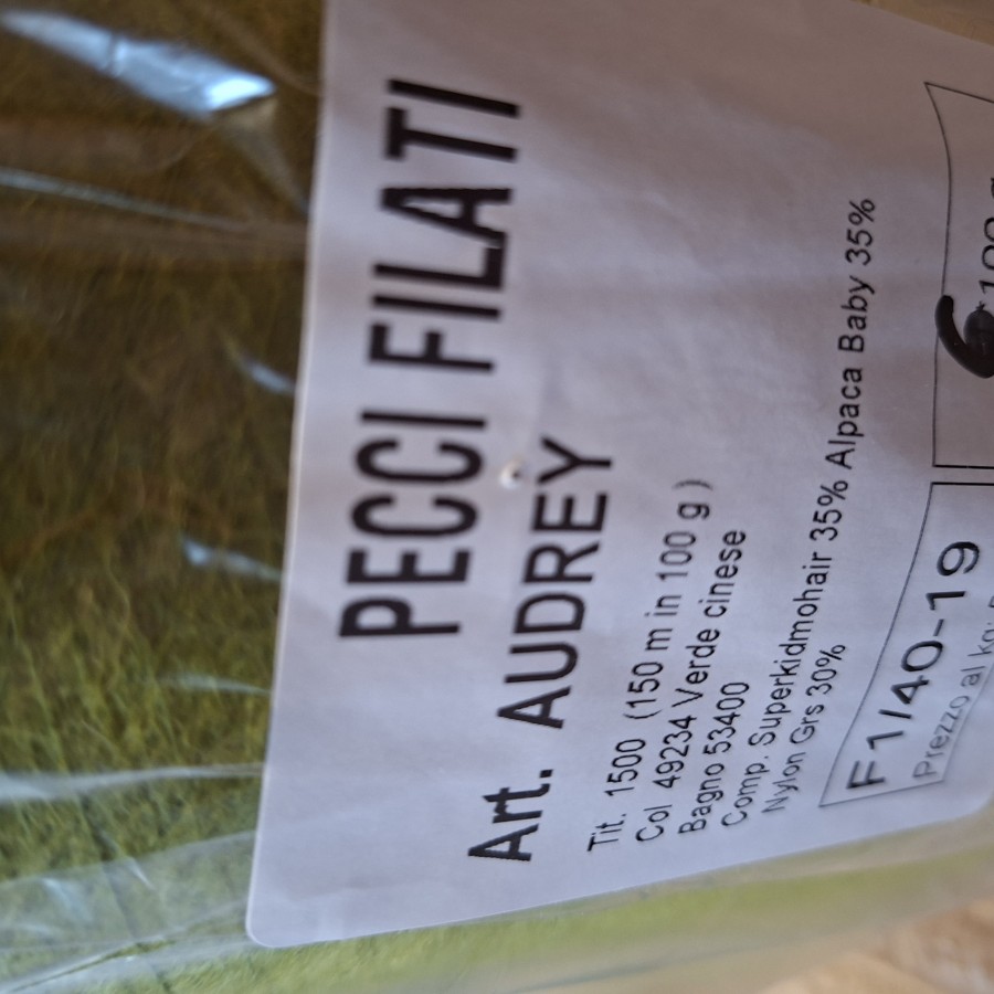 Superkid moherio siūlai su baby alpaka – Verde cinese (50 g)