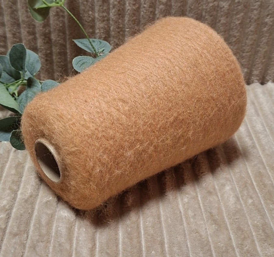 Superkid moherio siūlai su baby alpaka – Salmone scuro (50 g)