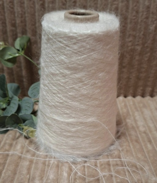 Superkid moherio siūlai su merino vilna – Bianco (50 g)