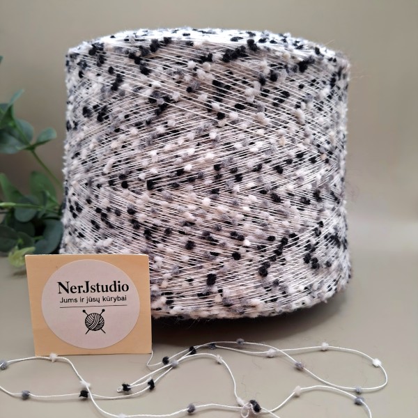 Tekstūriniai siūlai – išraiškingi ir modernūs FANTASIA POMPON (100 g)