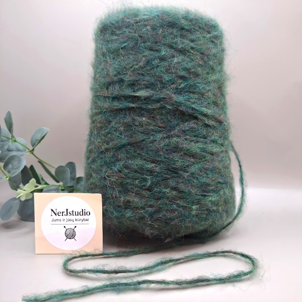 Vilnos ir viskozės siūlai – švelnūs, su perlamutriniu žvilgesiu (100 g)